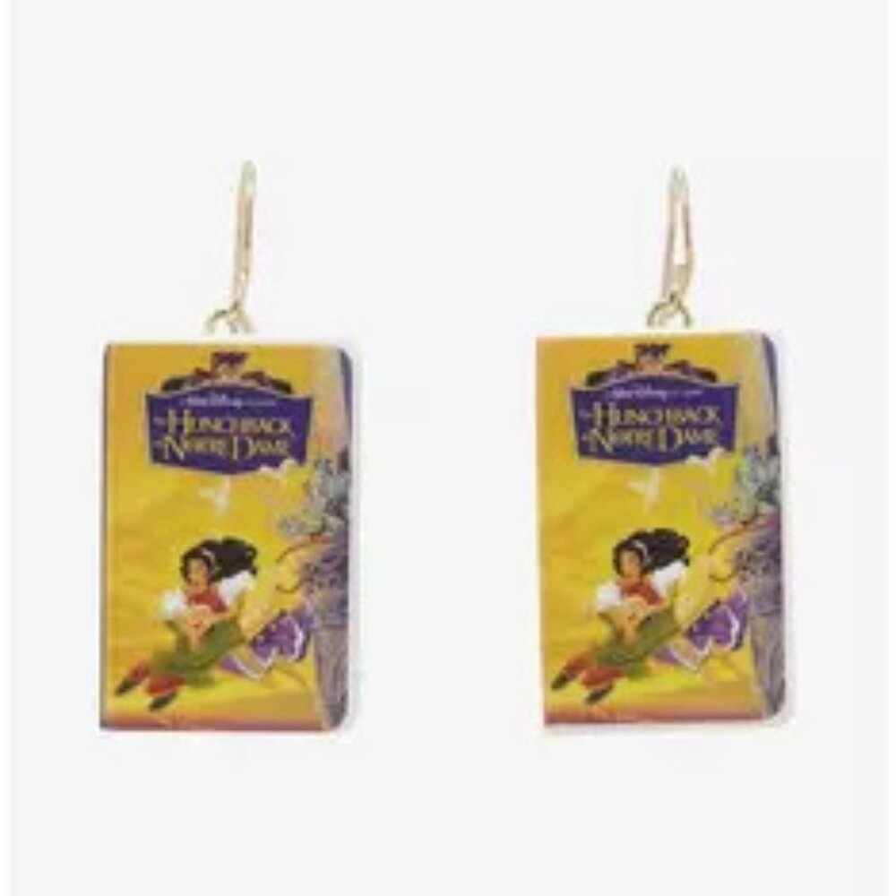 Disney The Hunchback Of Notre Dame VHS Drop Earrings